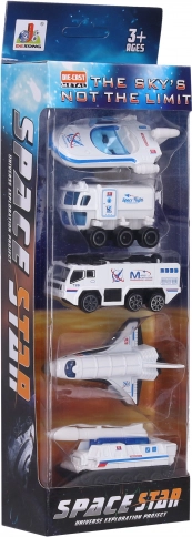 Kovinska vesoljska vozila - set 5 kos