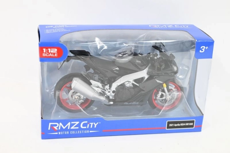RMZ Hobby model motocikla Aprilia RSV4 1:12 črn