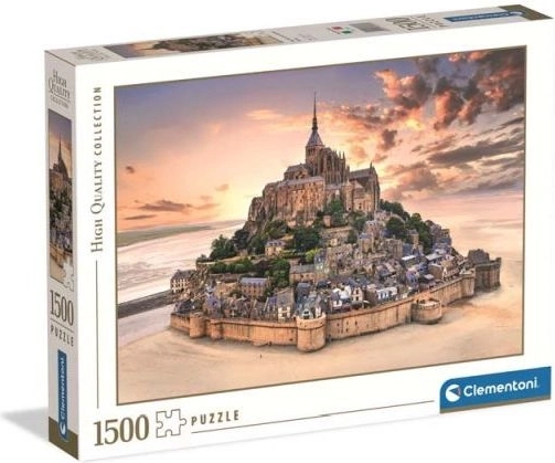 Sestavljanka Clementoni Mont Saint-Michel ob sončnem vzhodu, 1500 koščkov