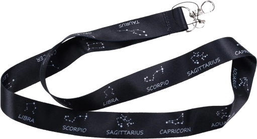Vrvica za ključe za okoli vratu s kovinsko karabinico Zodiac
