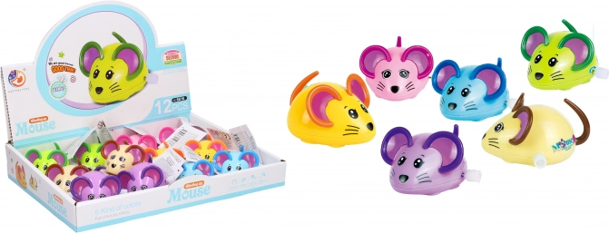 Plastična navijalna miška 8 cm