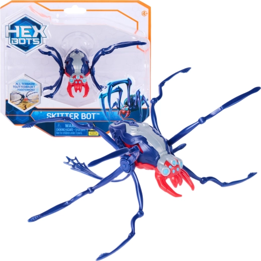 Spin Master Hex Bots Skitter Bot robotski modri pajek - 1 kos