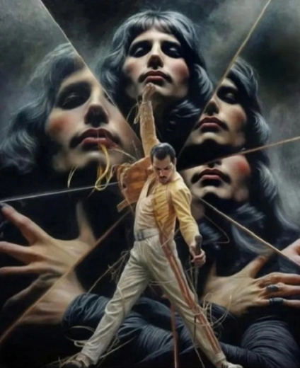 Norimpex diamond painting Freddie Mercury 30 × 40 cm