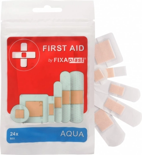 Fixaplast First Aid Aqua Mix vodoodporni obliži (24 kosov)