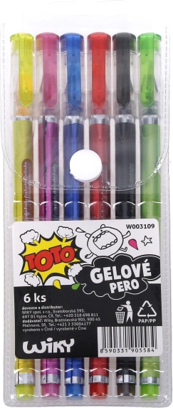 Gel kemična pisala TOTO set 6 kosov