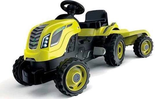Otroški poganjalni traktor Farmer XL s prikolico – Zelena