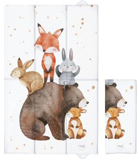 Ceba Baby potovalna previjalna podloga Basic Forest Friends 80 × 50 cm