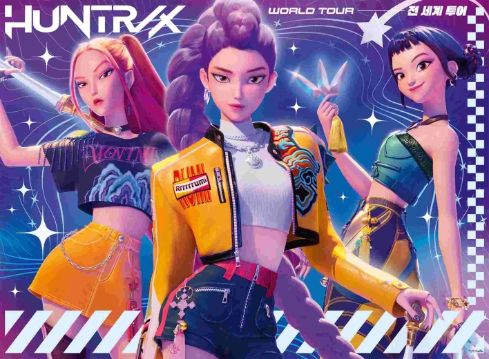 Ravensburger K-pop: Lovke demonov – svetovna turneja, puzzle 150 kosov