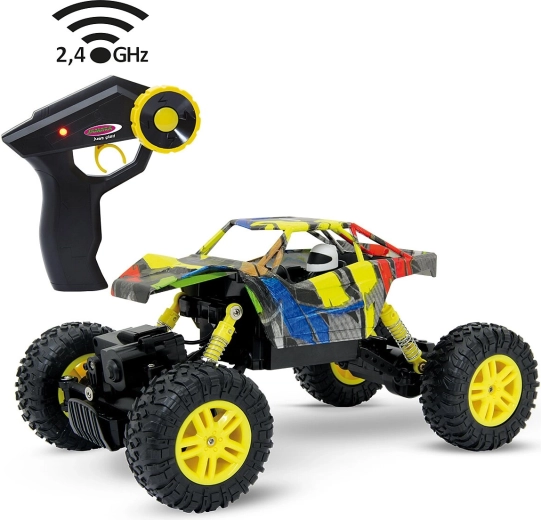 Jamara Hillriser Crawler 4WD 1:18 z daljinskim upravljanjem 2,4 GHz, rumen