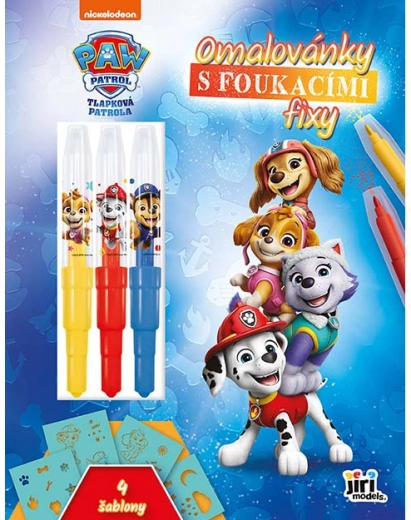 Pobarvanke s pihalnimi flomastri Paw Patrol / Tačke na patrulji