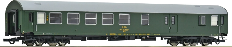 Roco potniški vagon z prtljašnim prostorom tipa Y/B 2. razreda ČSD H0