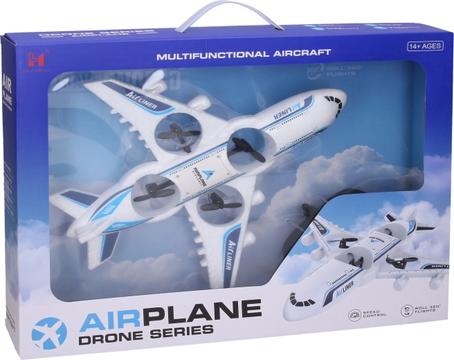 RC airplane drone remote control 2.4 GHz 31 × 28 × 6 cm - 1 piece
