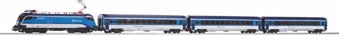 Začetni komplet PIKO potniški vlak ČD railjet Taurus v merilu H0