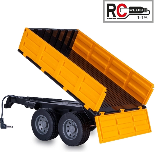 Prekucna prikolica za RC-traktor JAMARA 1:16, rumena