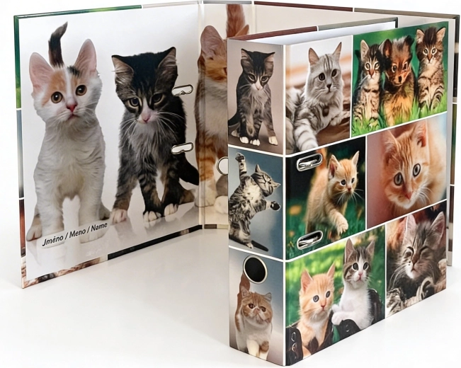 Designer A4 Lever Arch File 7.5 cm Cats