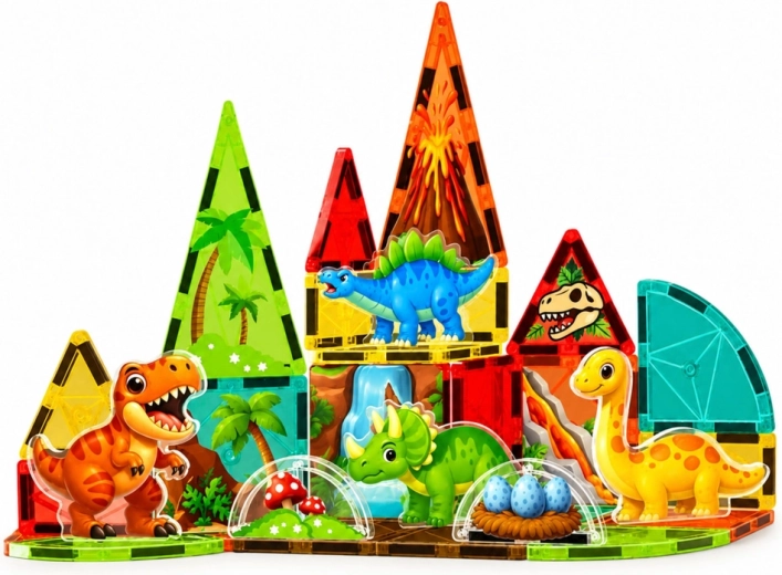 A dinosaur world the child can build on their own
