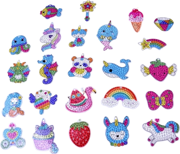 24 prikupnih bleščečih obeskov