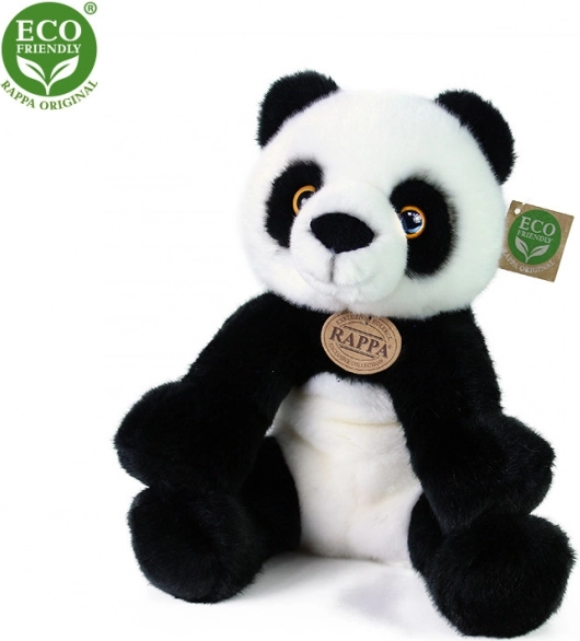 Plišana panda sedeča 27 cm eco‑friendly