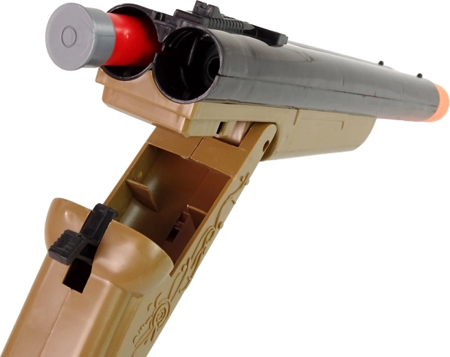 Break-action loading and double trigger