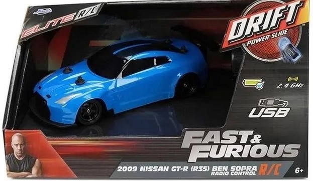 RC drift avto Nissan GT-R R35 Ben Sopra 1:24 od Jada Toys – Fast & Furious