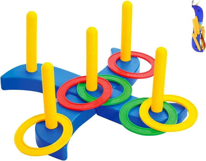 Metanje obročev – otroška igra za razvoj koordinacije