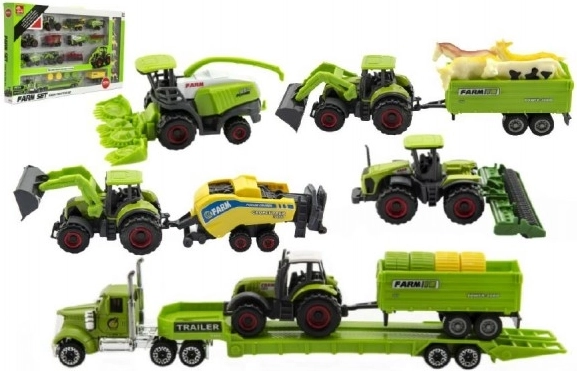 Kmetijski stroji z živalicami - set kmetija