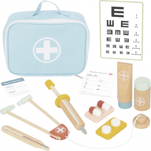 TOOKY TOY lesena zdravniška set v kovčku