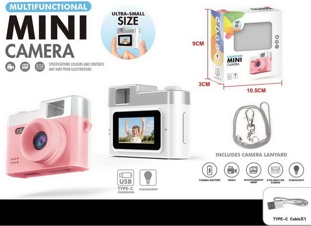 Mini fotoaparat za otroke z USB-polnjenjem