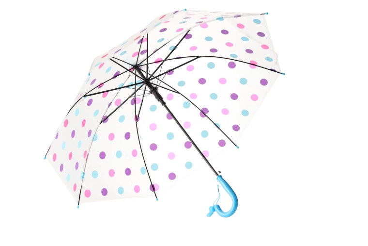 Prozoren dizajn z barvnimi pikami