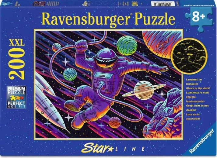Ravensburger svetleče puzzle Izlet v vesolje XXL 200 kosov