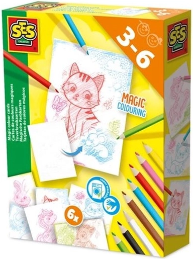 SES Creative Magic Colouring čarobne pobarvanke z barvicami