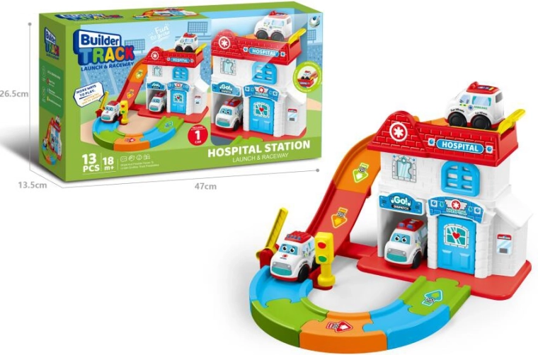 Kid Cars bolnišnica z reševalnimi vozili za malčke