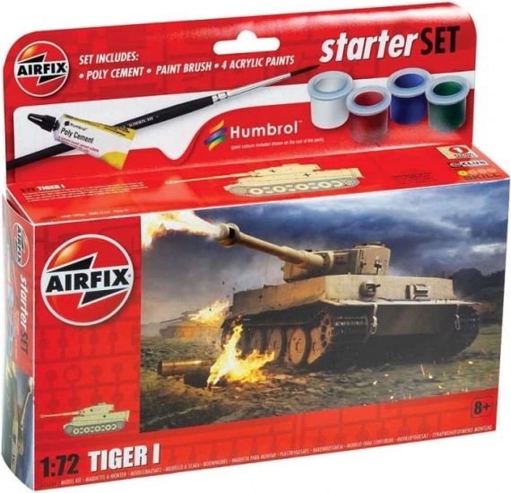 Plastični model Tiger I v majhnem setu
