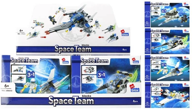 Space Fighter Building Set 3-in-1 – 4 variants