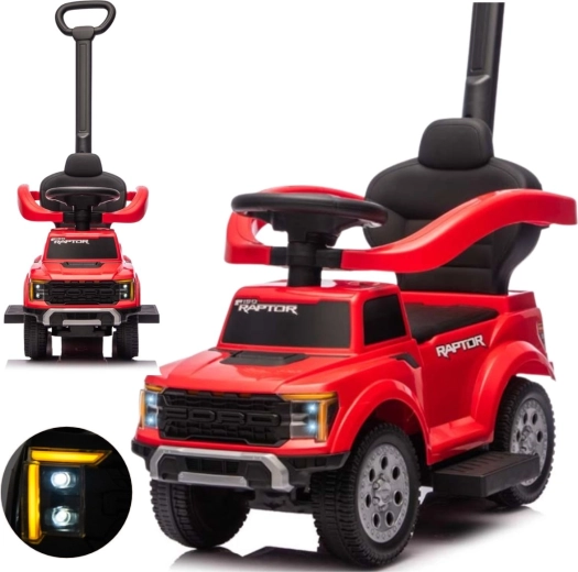 Milly Mally otroški poganjalec z vodilnim ročajem Ford F-150 3v1 rdeč