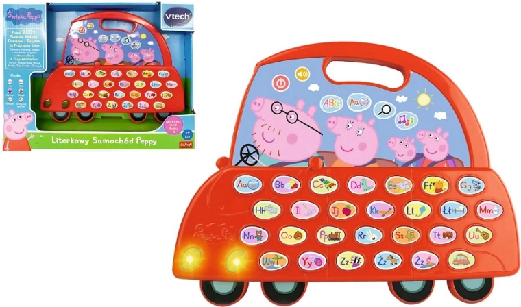 Peppa Pig – interaktivni avtomobilček s črkami