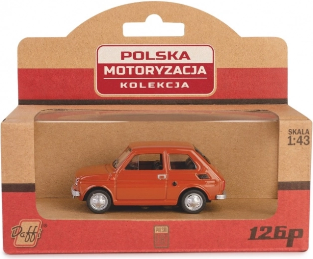 Model avtomobila FIAT 126p PRL rjav 1:43