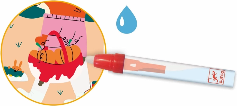 Barvajte samo z vodo – barve se čarobno pojavijo