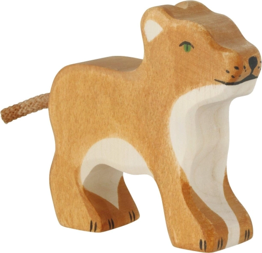 Holztiger small standing lion - 1 piece