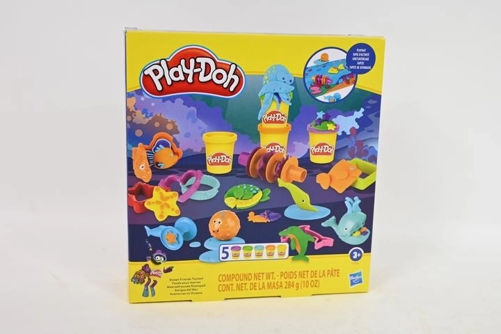 Play-Doh oceanski set plastelina s 5 tubami in dodatki