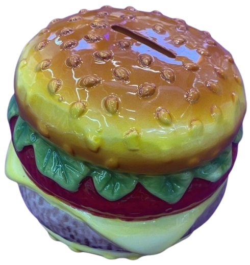Keramični hranilnik hamburger