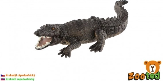 Plastični model zahodnoafriškega krokodila 17 cm