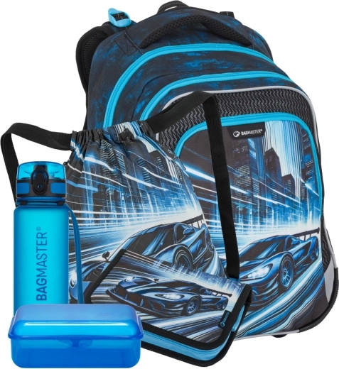 Bagmaster LUMI 26 C veliki šolski set za prvošolce – avto