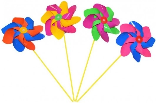 Barvni plastični vrtiljak 20 cm