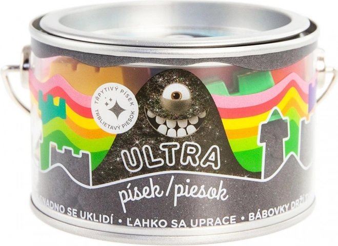 Ultra pesek z bleščicami 200 g – črn