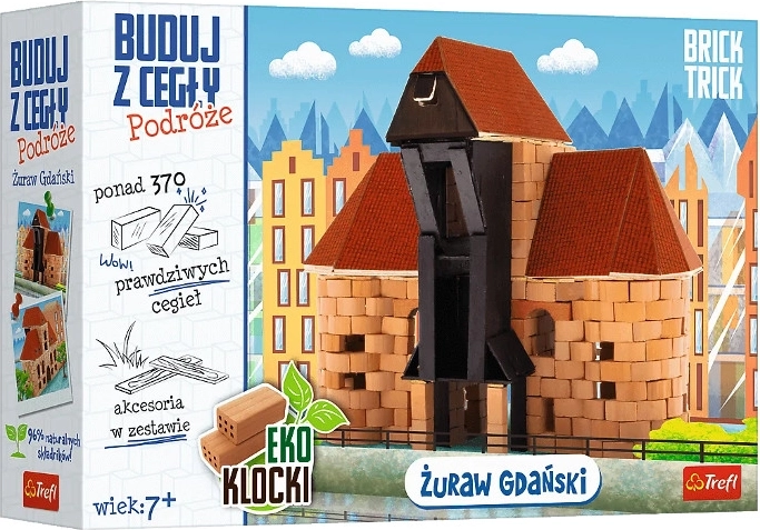 Brick Trick potovanja: Žuraw iz Gdanska – mini model iz pravih opek