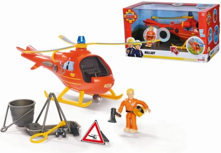 Gasilec Sam helikopter s figurico