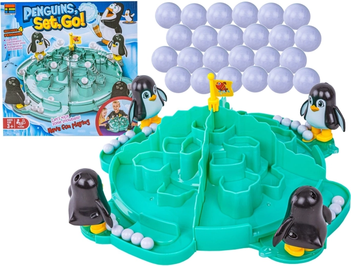 Penguin Football – family dexterity game "Penguins, Set, Go!"
