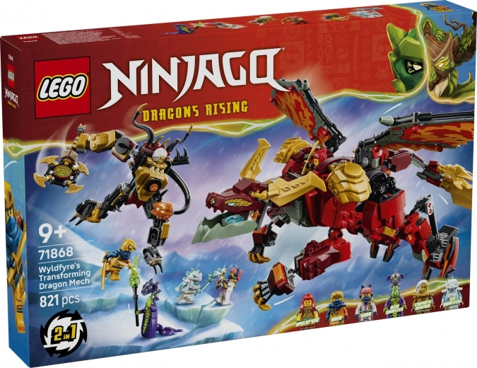 LEGO NINJAGO preoblikovalni zmajev meha Wyldfyre