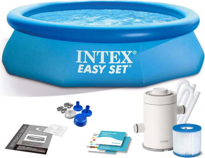 Vrtni samonosni bazen 305 × 76 cm 3v1 INTEX